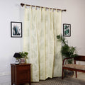Yellow Leaves Cutwork Cotton Barmer Applique Door Curtain
