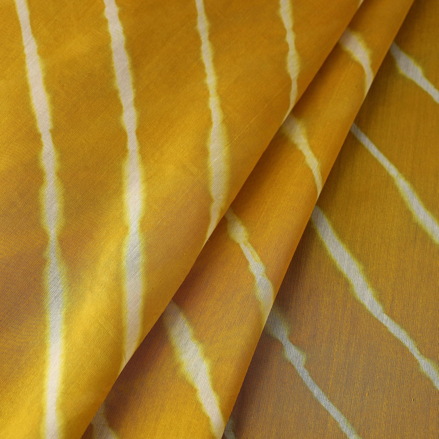 Yellow - Leheriya Tie-Dye Chanderi Silk Fabric 02