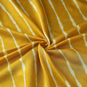 Yellow - Leheriya Tie-Dye Chanderi Silk Fabric 02