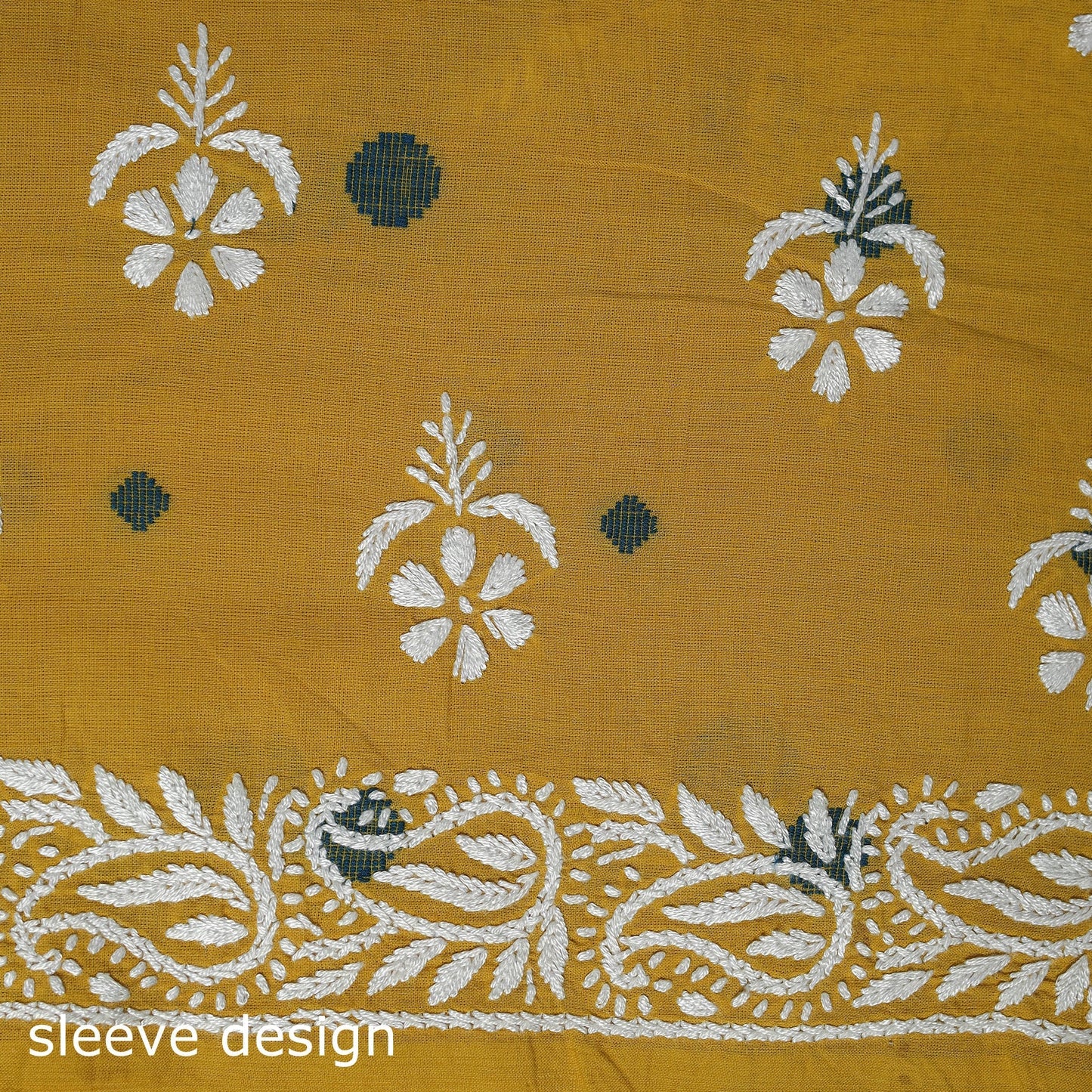 Lucknowi chikankari work jacquard unstitched kurta material