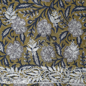 Lucknowi chikankari work sanganeri unstitched kurta