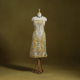 Lucknowi chikankari work sanganeri unstitched kurta