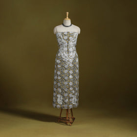 Lucknowi chikankari work sanganeri unstitched kurta