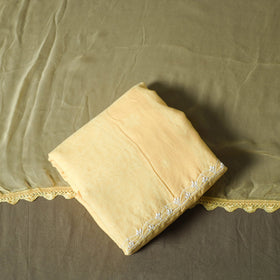 Yellow - lucknowi hand embroidered cotton chikankari 3pc
