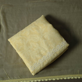 Lucknowi hand embroidered cotton chikankari 3pc unstitched