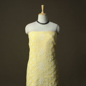 Lucknowi hand embroidered cotton chikankari 3pc unstitched