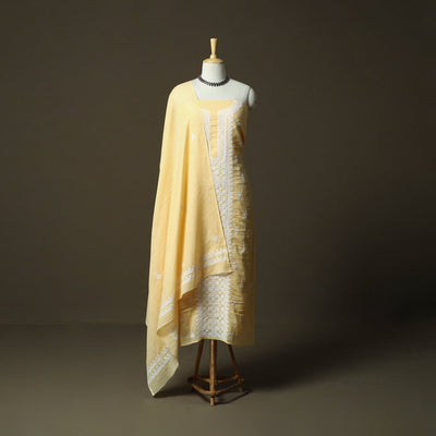 Lucknowi hand embroidered kota doria cotton chikankari 2pc