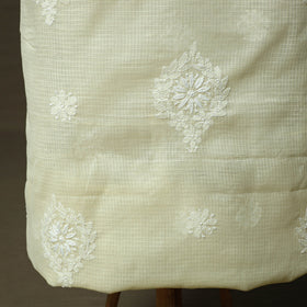 Lucknowi hand embroidered kota doria cotton chikankari 2pc
