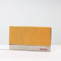 Yellow Madhubani Handpainted Jute Cotton Clutch