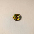 Madhubani handpainted pine wood fridge magnet 15