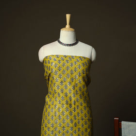 Maheshwari silk hand block bagru print 3pc unstitched dress
