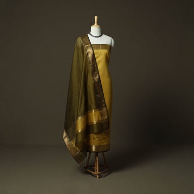 Maheshwari silk handloom 2pc unstitched dress material