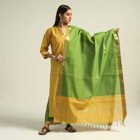 Yellow - mangalagiri handloom cotton kurta with palazzo &