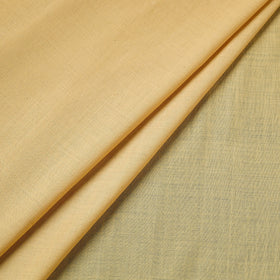 Yellow Mangalagiri Plain Handloom Cotton Fabric 