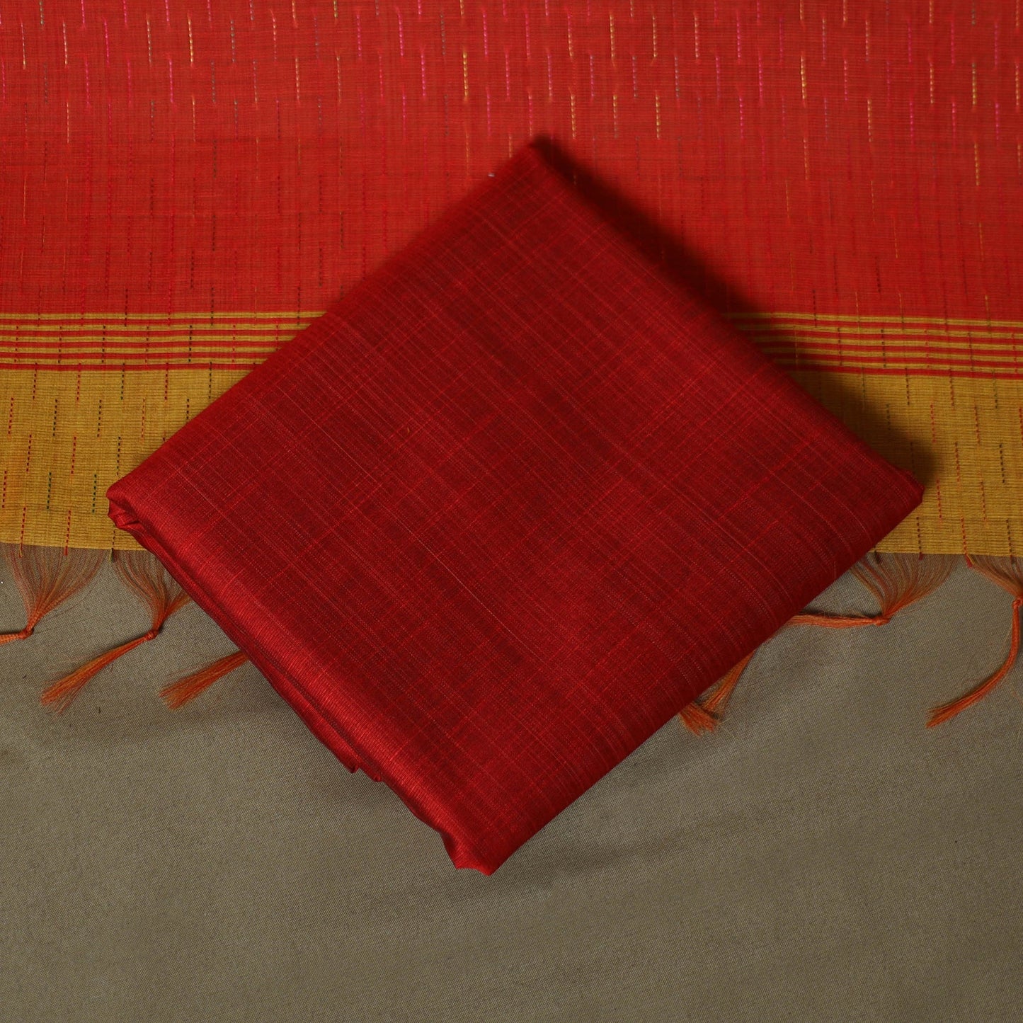 Mangalagiri silk cotton 3pc unstitched dress material