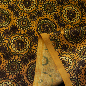 Mashru silk natural dyed fabric 06 - handcrafted