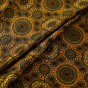 Mashru silk natural dyed fabric 06 - handcrafted