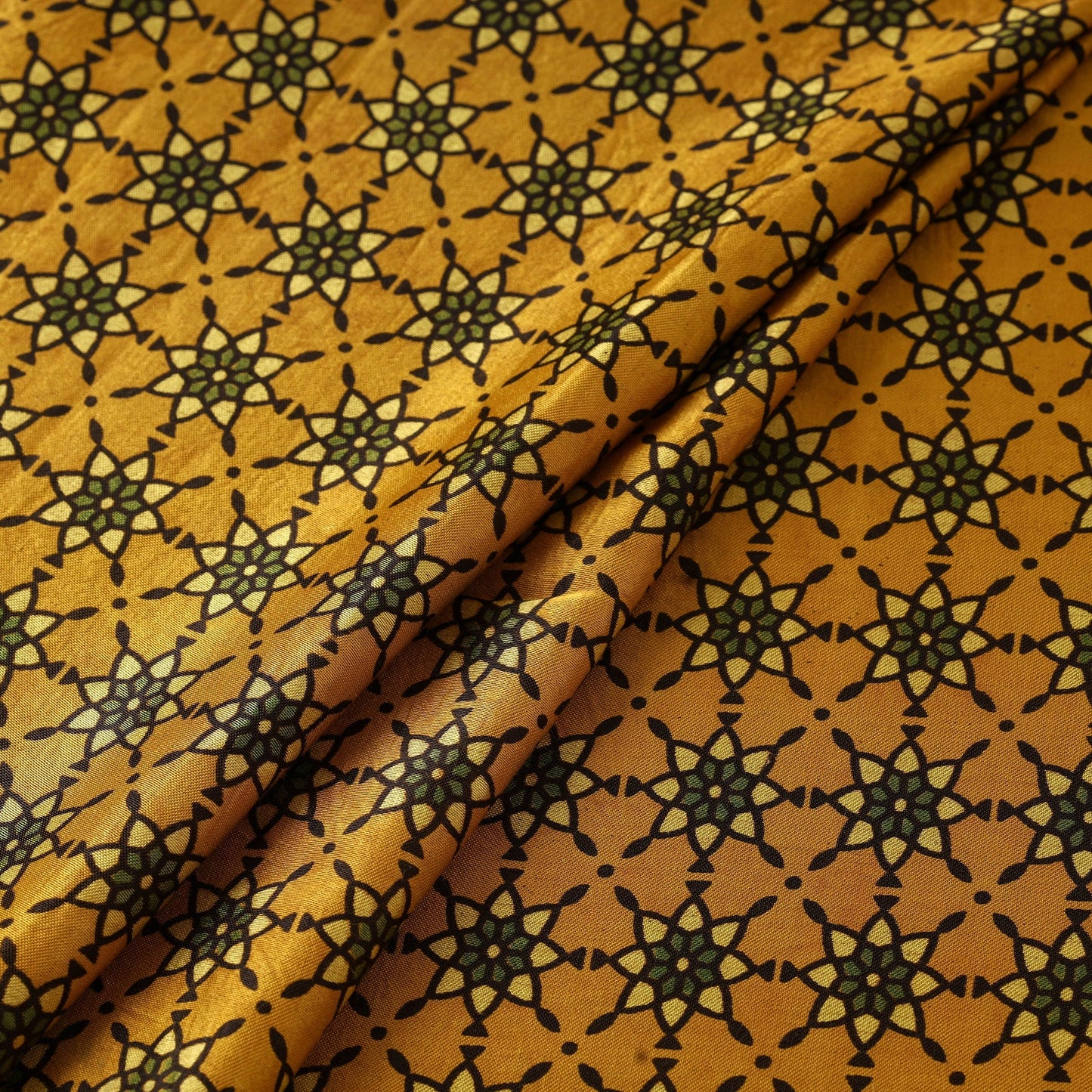 Mashru silk natural dyed fabric 14 - handcrafted