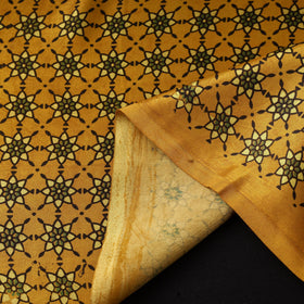 Mashru silk natural dyed fabric 14 - handcrafted