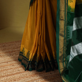 Yellow - mercerized cotton ilkal saree with blouse 36