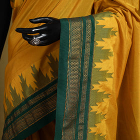 Yellow - mercerized cotton ilkal saree with blouse 36