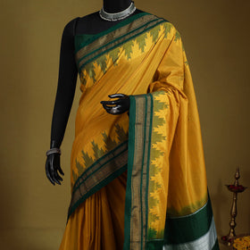 Yellow - mercerized cotton ilkal saree with blouse 36