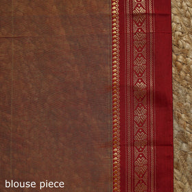 Mercerized cotton ilkal saree with border 12 - handcrafted