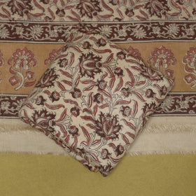 Merino wool pedana kalamkari 3pc unstitched dress material
