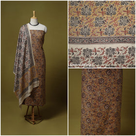 Merino wool pedana kalamkari 3pc unstitched dress material
