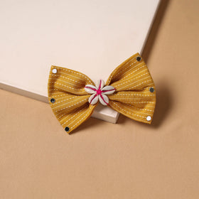 Mirror shell work women’s bow hair clip 08 - handcrafted