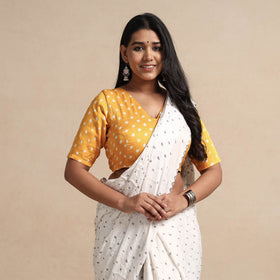 Buy Modal Silk Bandhani Tie Dye Stitched Blouse Online at iTokri.com