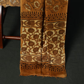 Modal silk hand block bagru print 3pc unstitched dress