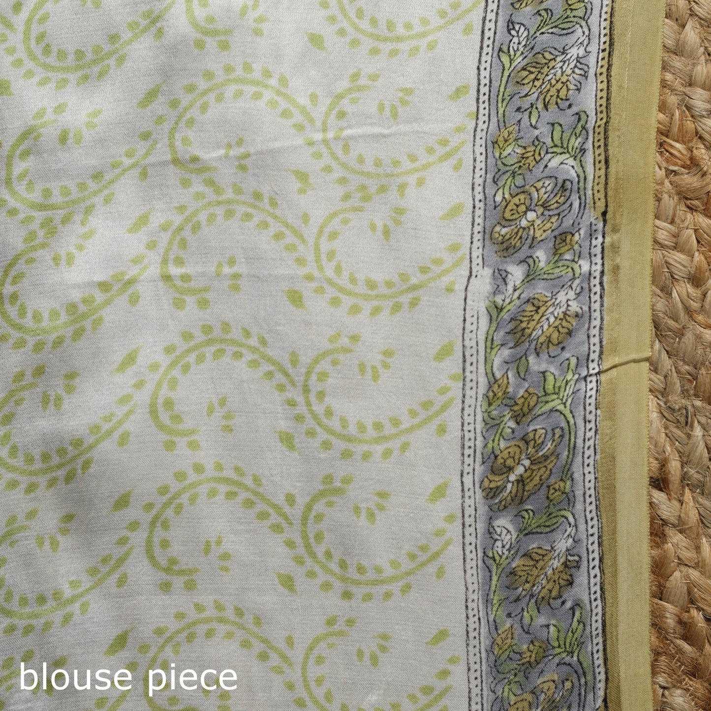 Modal silk hand sanganeri saree 06 - handcrafted