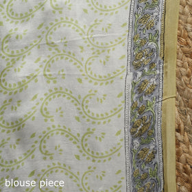 Modal silk hand sanganeri saree 06 - handcrafted