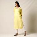 Buy Mulmalai Cotton Plain Dyed Long Kurta 27 Online at iTokri.com
