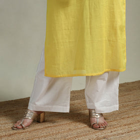 Mulmalai cotton plain dyed straight kurta 07 - handcrafted