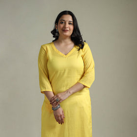 Mulmalai cotton plain dyed straight kurta 07 - handcrafted