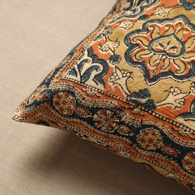 Multicolor Original Pedana Block Print Cotton Kalamkari Cushion Cover