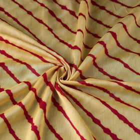 Multicolour Leheriya Tie-Dye Chanderi Silk Fabric Online | iTokri