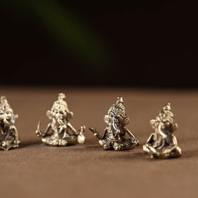 Musician ganesha - tribal odisha dokra handmade home decor