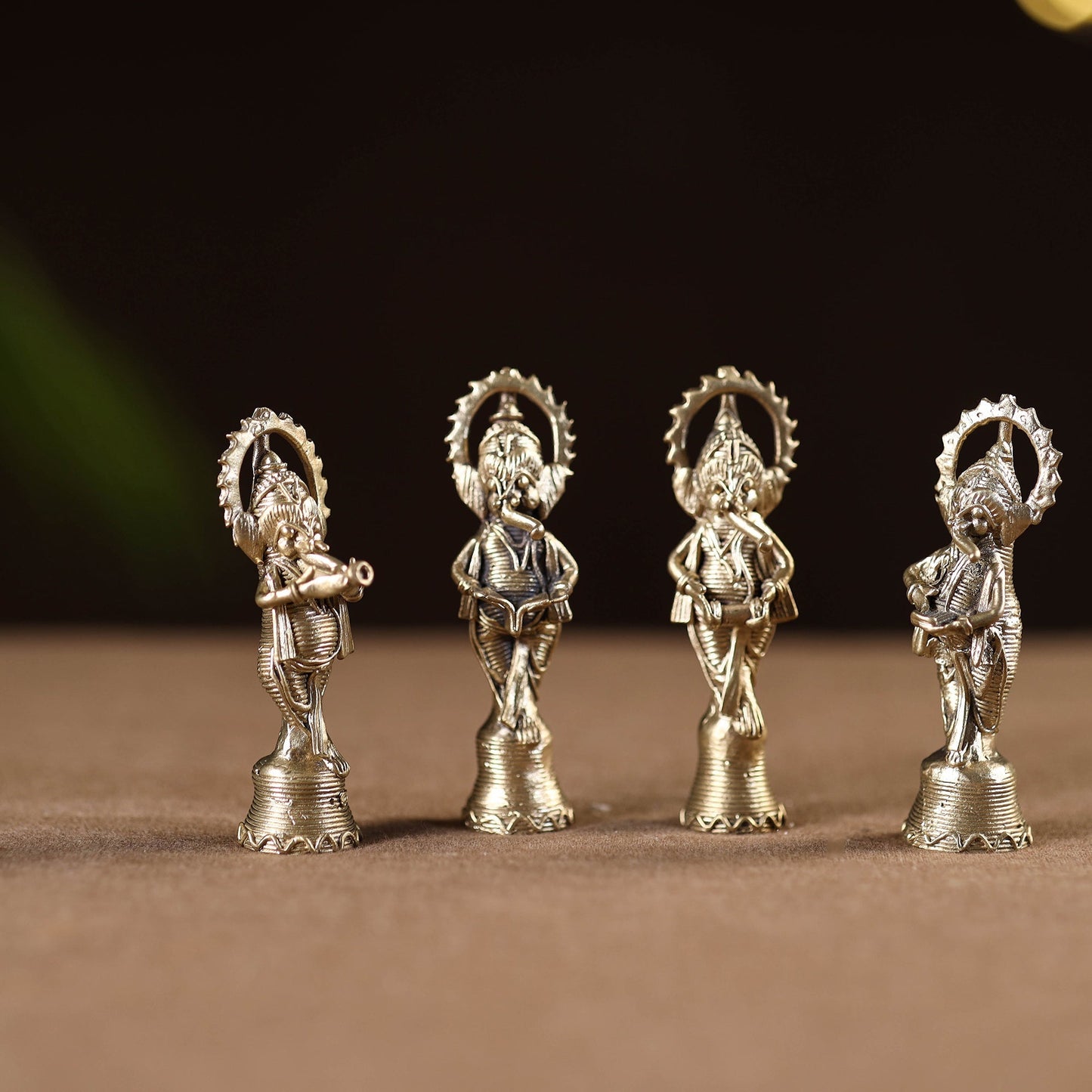 Musician ganesha - tribal odisha dokra handmade home decor