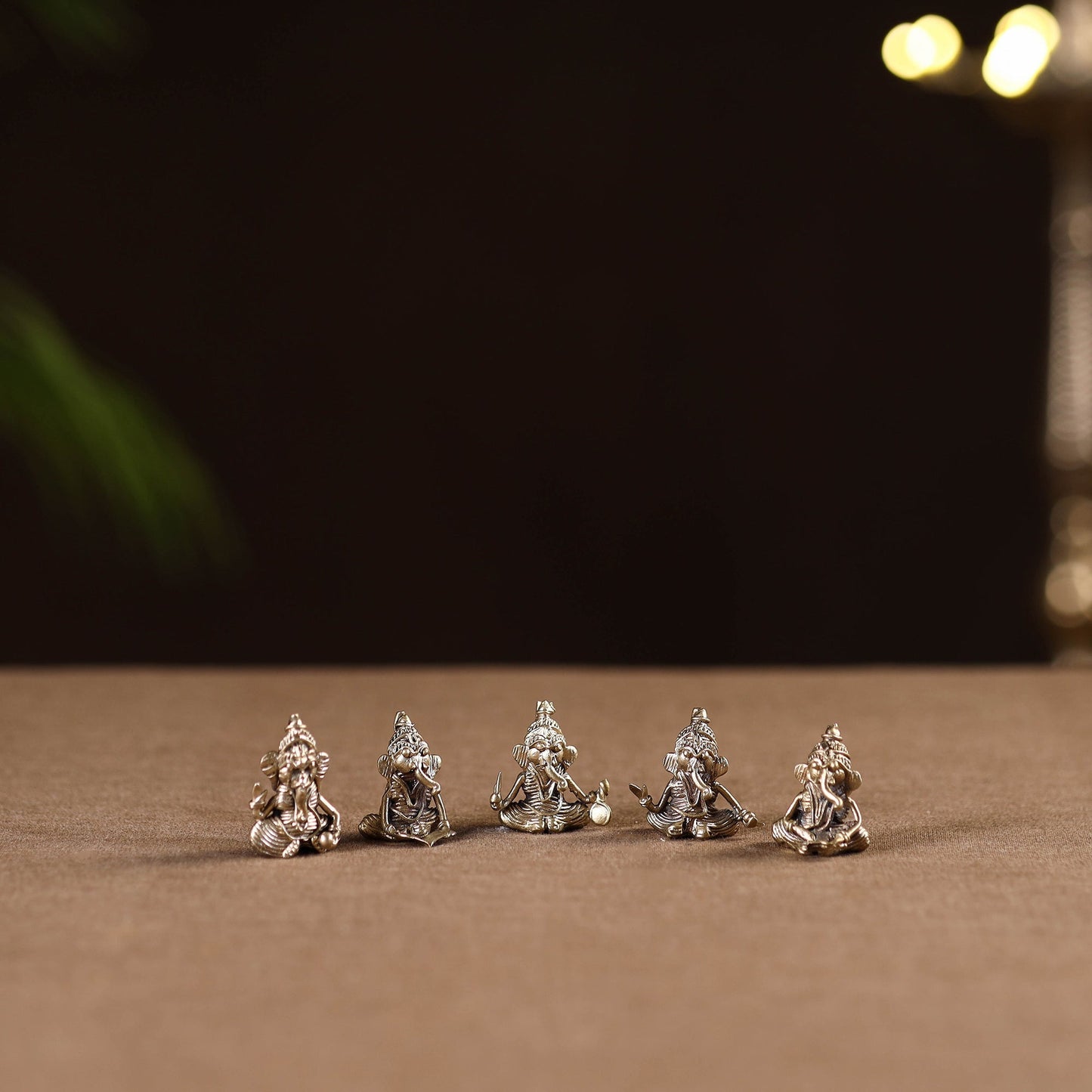 Musician ganesha - tribal odisha dokra handmade home decor