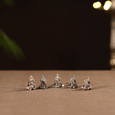 Musician ganesha - tribal odisha dokra handmade home decor