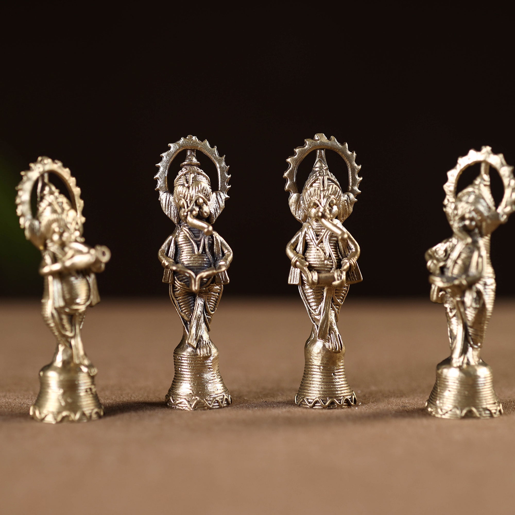 Musician ganesha - tribal odisha dokra handmade home decor