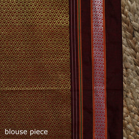 Nath work silk cotton khun saree 09 - handcrafted