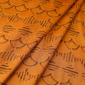 Yellow - natural dyed bagru modal silk fabric 12