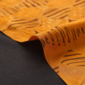 Yellow - natural dyed bagru modal silk fabric 12
