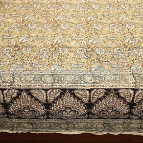 Buy Pedana Kalamkari Block Printed Cotton Double Bed Cover (111 x 91 in) 06 Online at iTokri.com
