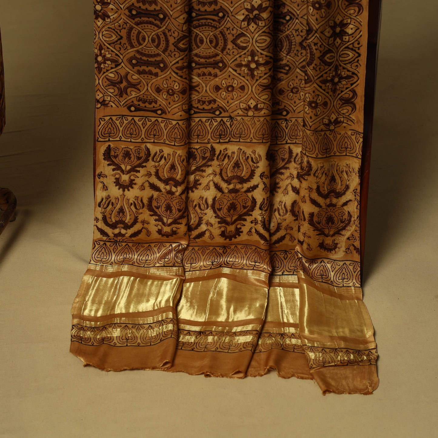 Natural dyed modal silk bagru 2pc unstitched dress material