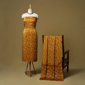 Natural dyed modal silk bagru 2pc unstitched dress material
